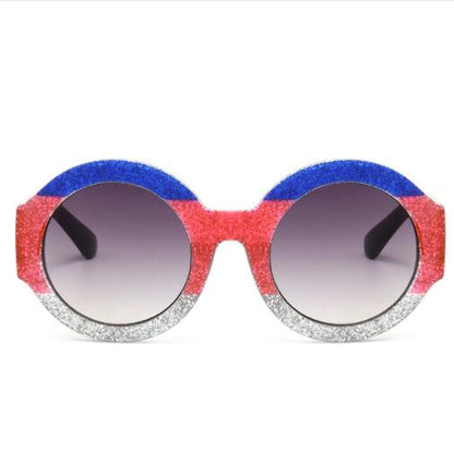 ROYAL GIRL NEW Designer Round Sunglasses for Women Retro Modern Shiny Shades ss126