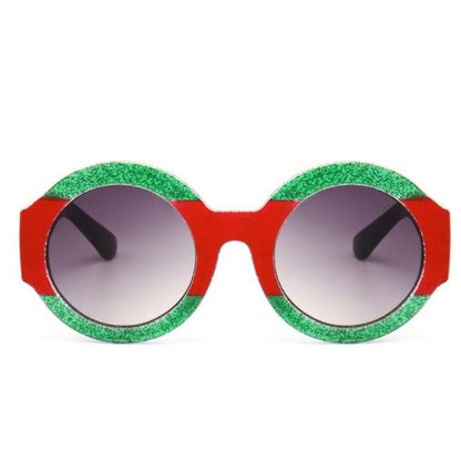 ROYAL GIRL NEW Designer Round Sunglasses for Women Retro Modern Shiny Shades ss126