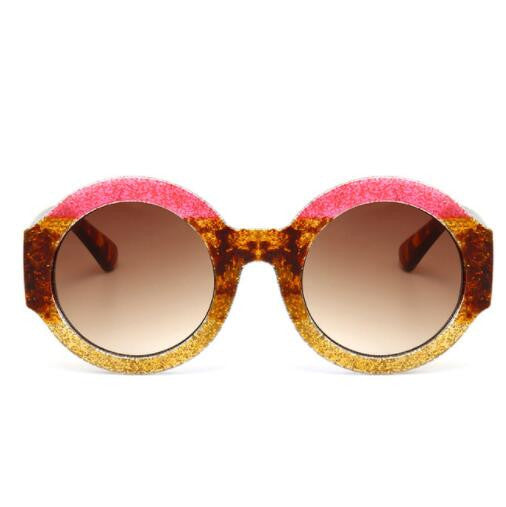 ROYAL GIRL NEW Designer Round Sunglasses for Women Retro Modern Shiny Shades ss126