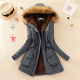 Winter Women Coat 2016 Parka Casual Outwear Military Hooded Coat Woman Clothes