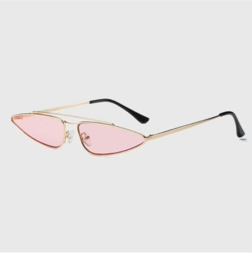 ROYAL GIRL New Designer Small Frame Sunglasses Women Vintage Cat Eye Metal Frame Shades Female Glasses ss768