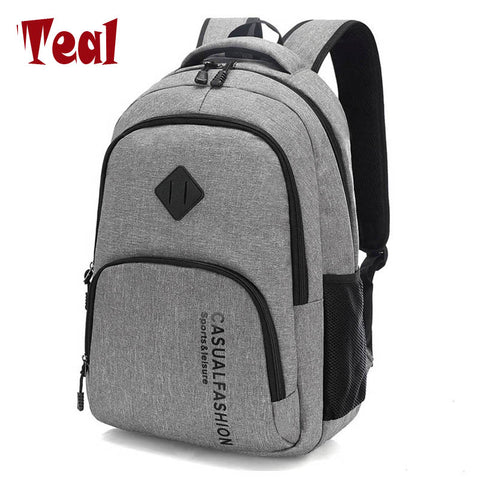 2017 New Fashion Men's Backpack Bag Male Canvas Laptop Backpack Computer Bag high school student