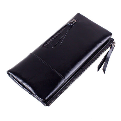 DUDINI Fashion Genuine Leather Women Wallet Female Fashion Real Cowhide Wallet Long Design