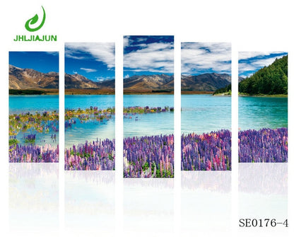 5 Panel Canvas Prints Wall Art Modular Picture New York Scenery Paris Nordic