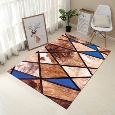 80*120cm Creative Europe Type 3D Printing Carpet  Hallway Doormat Anti