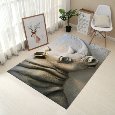 80*120cm Creative Europe Type 3D Printing Carpet  Hallway Doormat Anti