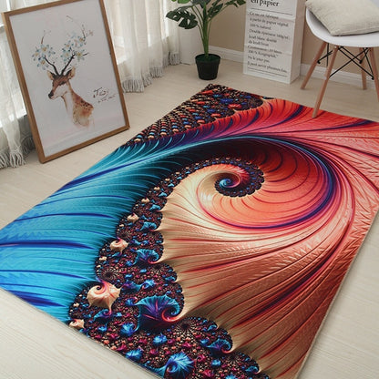 80*120cm Creative Europe Type 3D Printing Carpet  Hallway Doormat Anti