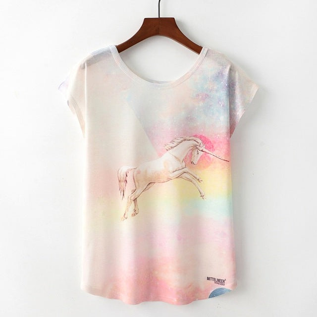 KaiTingu Summer Novelty Women T Shirt Harajuku Kawaii Cute Style Nice Cat