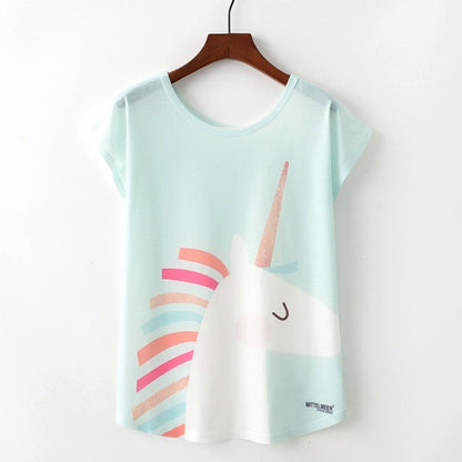 KaiTingu Summer Novelty Women T Shirt Harajuku Kawaii Cute Style Nice Cat