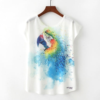 KaiTingu Summer Novelty Women T Shirt Harajuku Kawaii Cute Style Nice Cat