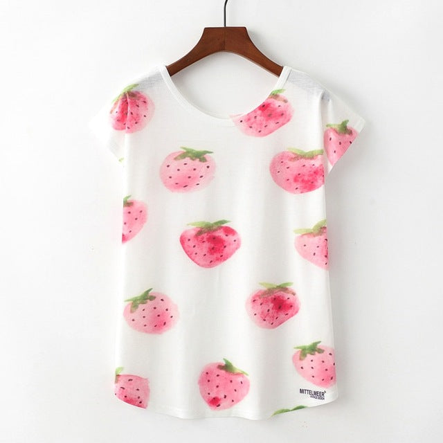 KaiTingu Summer Novelty Women T Shirt Harajuku Kawaii Cute Style Nice Cat