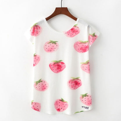 KaiTingu Summer Novelty Women T Shirt Harajuku Kawaii Cute Style Nice Cat