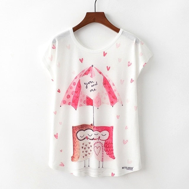 KaiTingu Summer Novelty Women T Shirt Harajuku Kawaii Cute Style Nice Cat