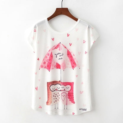 KaiTingu Summer Novelty Women T Shirt Harajuku Kawaii Cute Style Nice Cat