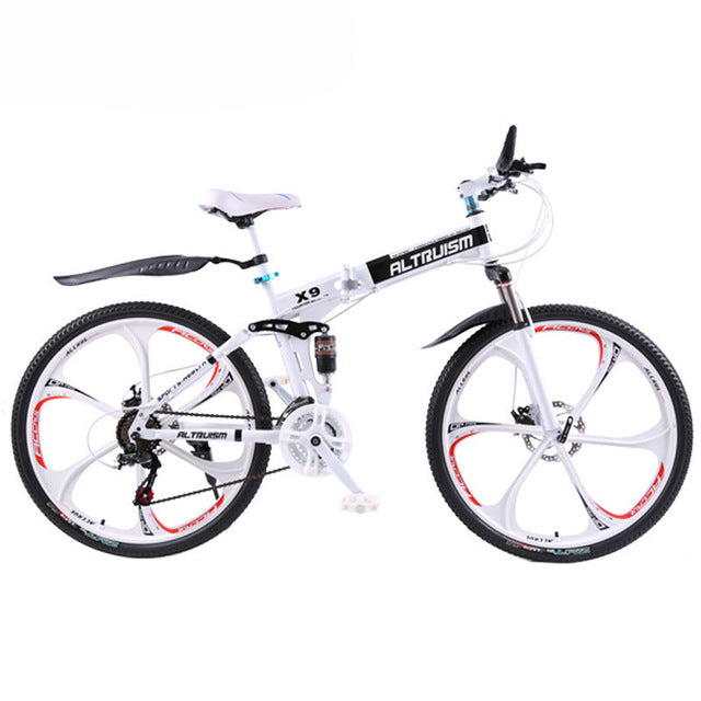 Hot Sale Altruism Mountain Bikes 26-Inch Steel 21-Speed Bicycles X9 Dual Disc Brakes Variable Speed