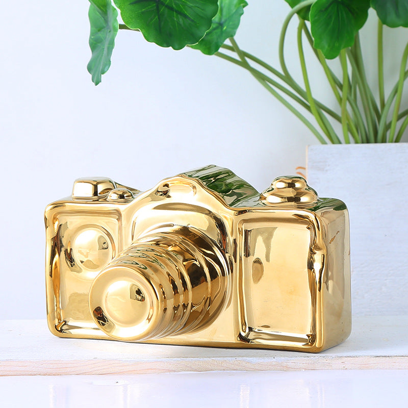 Minimalist ceramic camera ornaments Home Furnishing