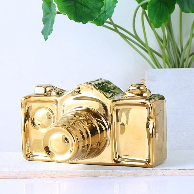 Minimalist ceramic camera ornaments Home Furnishing
