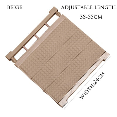 Adjustable Closet Organizer Storage Shelf Wall Mounted Kitchen Rack Space Saving