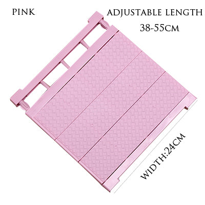 Adjustable Closet Organizer Storage Shelf Wall Mounted Kitchen Rack Space Saving