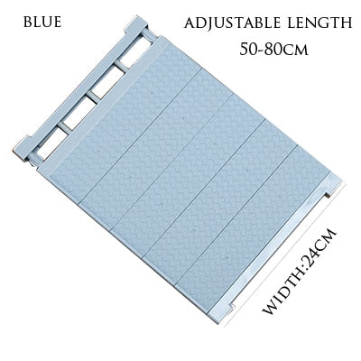 Adjustable Closet Organizer Storage Shelf Wall Mounted Kitchen Rack Space Saving