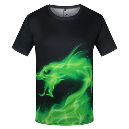 KYKU Brand World Map T-shirt Funny T Shirts Summer Fashion Anime Tshirt 3D T Shirt Mens