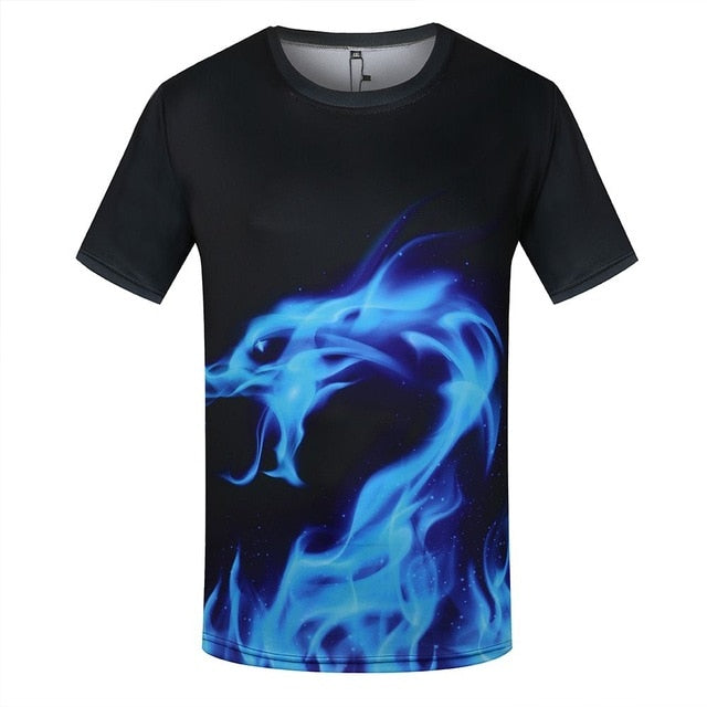 KYKU Brand World Map T-shirt Funny T Shirts Summer Fashion Anime Tshirt 3D T Shirt Mens