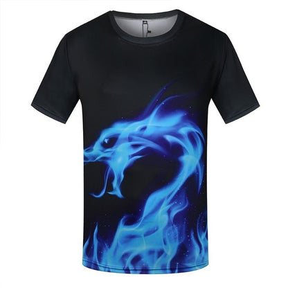 KYKU Brand World Map T-shirt Funny T Shirts Summer Fashion Anime Tshirt 3D T Shirt Mens