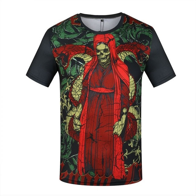 KYKU Brand World Map T-shirt Funny T Shirts Summer Fashion Anime Tshirt 3D T Shirt Mens