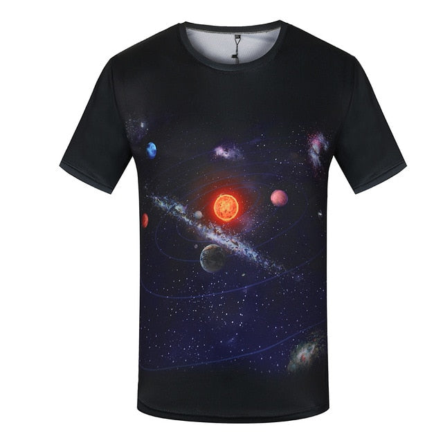 KYKU Brand World Map T-shirt Funny T Shirts Summer Fashion Anime Tshirt 3D T Shirt Mens