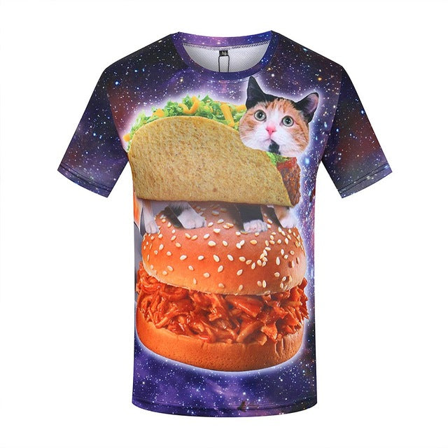 KYKU Brand World Map T-shirt Funny T Shirts Summer Fashion Anime Tshirt 3D T Shirt Mens