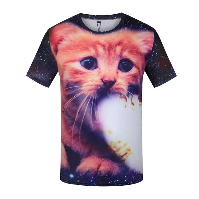 KYKU Brand World Map T-shirt Funny T Shirts Summer Fashion Anime Tshirt 3D T Shirt Mens