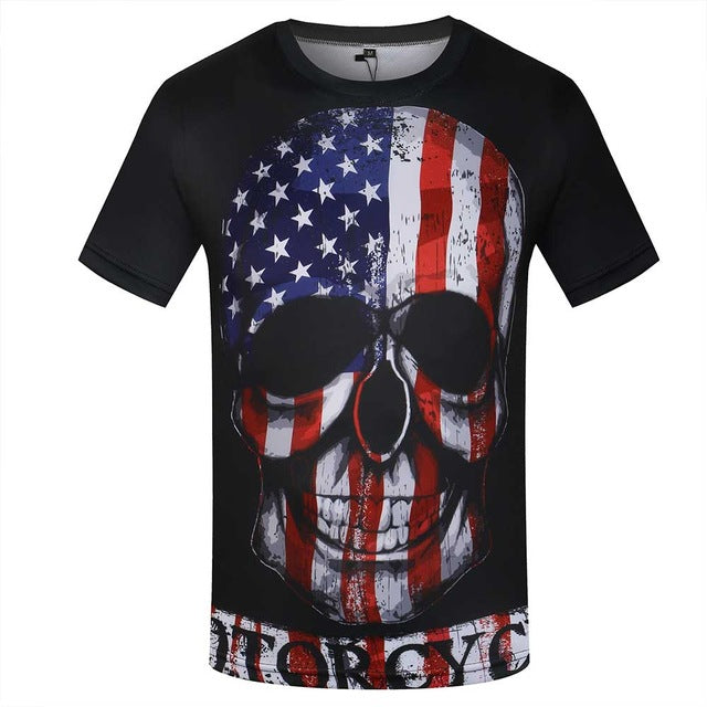 KYKU Brand World Map T-shirt Funny T Shirts Summer Fashion Anime Tshirt 3D T Shirt Mens