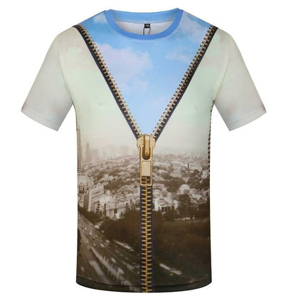 KYKU Brand World Map T-shirt Funny T Shirts Summer Fashion Anime Tshirt 3D T Shirt Mens