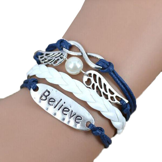 Infinity Angel Believe Bracelet - Shopy Max