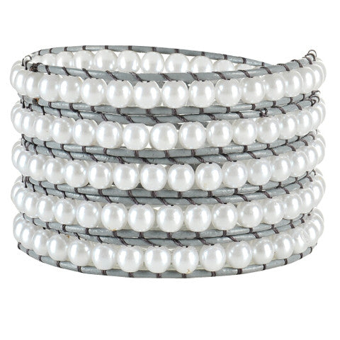 Snow Pearl Wrap Bracelet