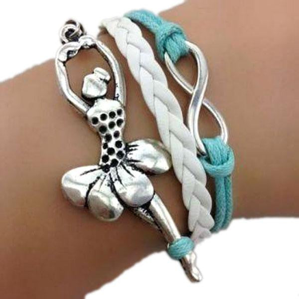 The Ballerina Infinity & Dancing Girl Bracelet - Shopy Max