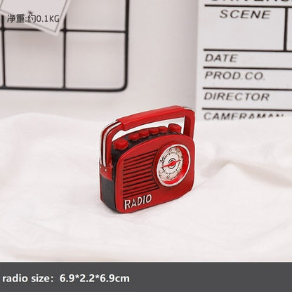 Creative MINI Retro Radio Pianos Cameras Telephone Model Antique
