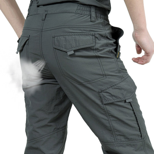 Breathable lightweight Waterproof Quick Dry Casual Pants Men Summer