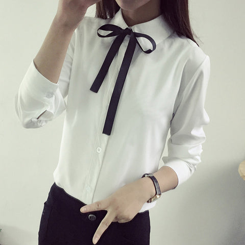2016 spring and autumn New Fashion women blouse slim blouse ol blouse long-sleeve