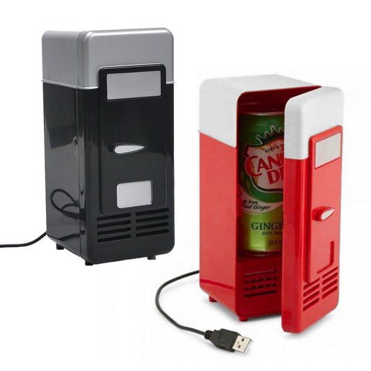 NEW Design Popular Mini USB Fridge Cooler Beverage Drink Cans Cooler/Warmer