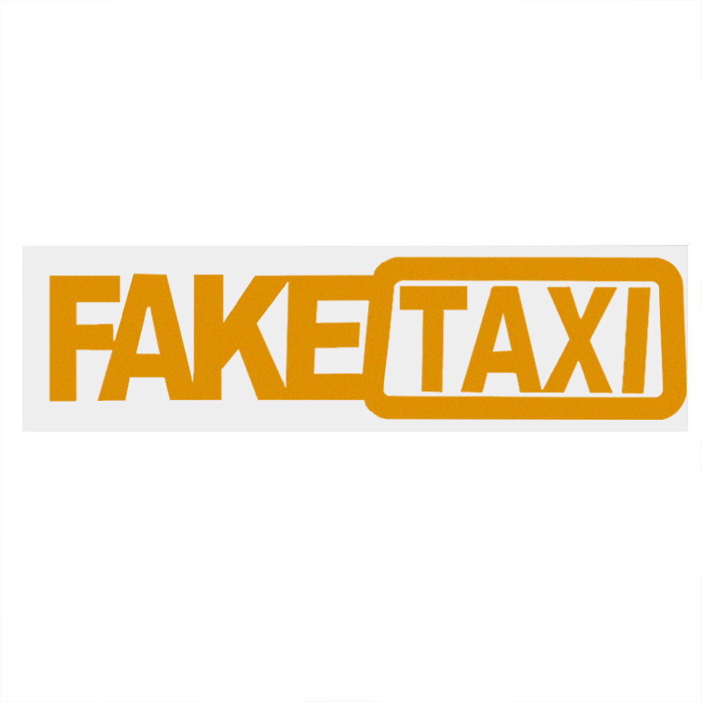 FAKE TAXI Car Sticker Reflective Car Stickers and Decals Funny Window Car Styling Decals 20x5cm