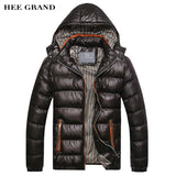 HEE GRAND 2016 New Arrival Men Winter Fashion Casual Down Parka Hooded