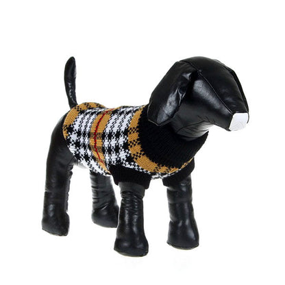 Puppy Pet Dogs Winter Warm Knitted Jumper Sweater Coat Clothes Patterned Apparel - Shopy Max