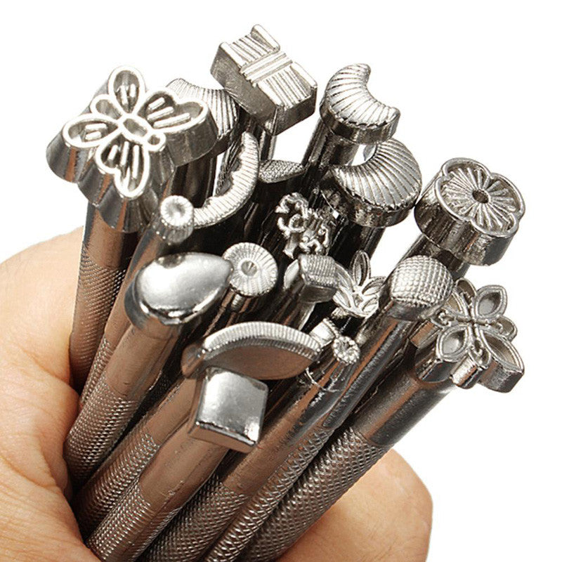 Alloy Leather Tools 20pcs/LOT DIY Leather Working Saddle Making Tools Set Carving