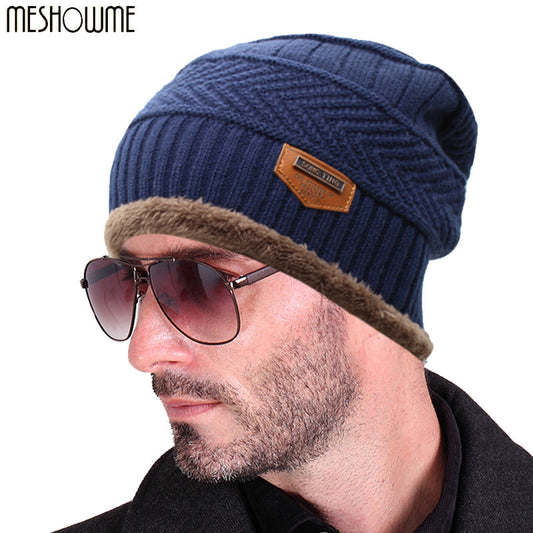 2016 Brand Beanies Knit Men's Winter Hat Caps Skullies Bonnet Winter Hats For Men - Shopy Max