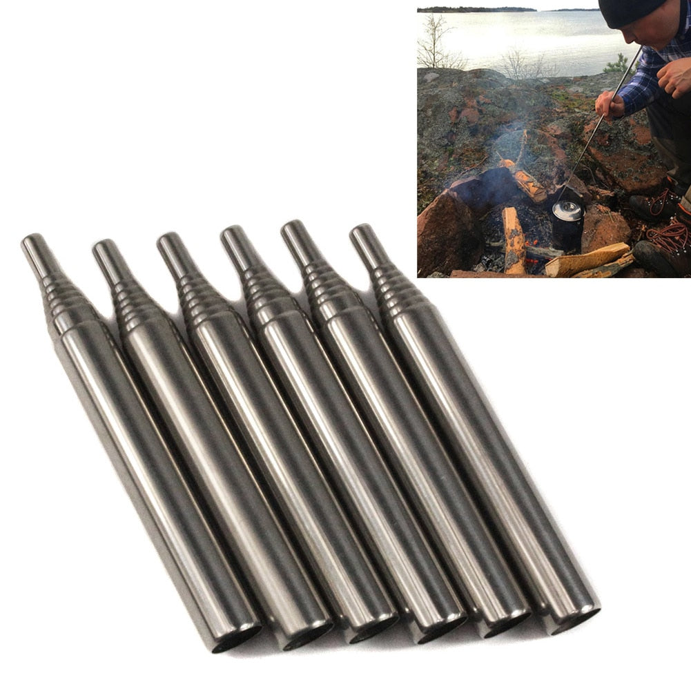 Outdoor Pocket Bellow Collapsible Fire Tools Kit Camping Survival Blow Fire Tube Emergency