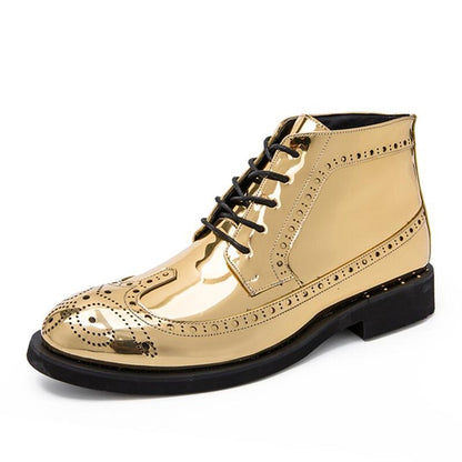 Vancat New Autumn winter Men's Dress Boots Business Men Boots Leather Men shoes