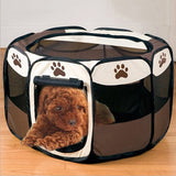 Portable Folding Pet Tent Play Pen Dog Sleeping Fence Puppy Kennel Folding Exercise Play - Shopy Max