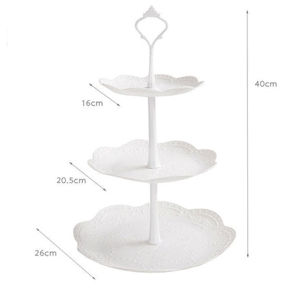 europe tray Plastic Serving Platter Cake Stand trayDessert tray square candy pan Tea