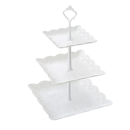 europe tray Plastic Serving Platter Cake Stand trayDessert tray square candy pan Tea